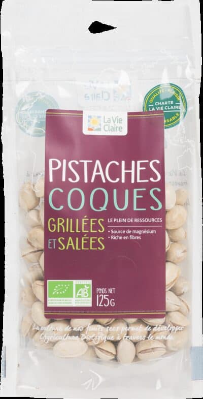Pistaches grillées salées bio