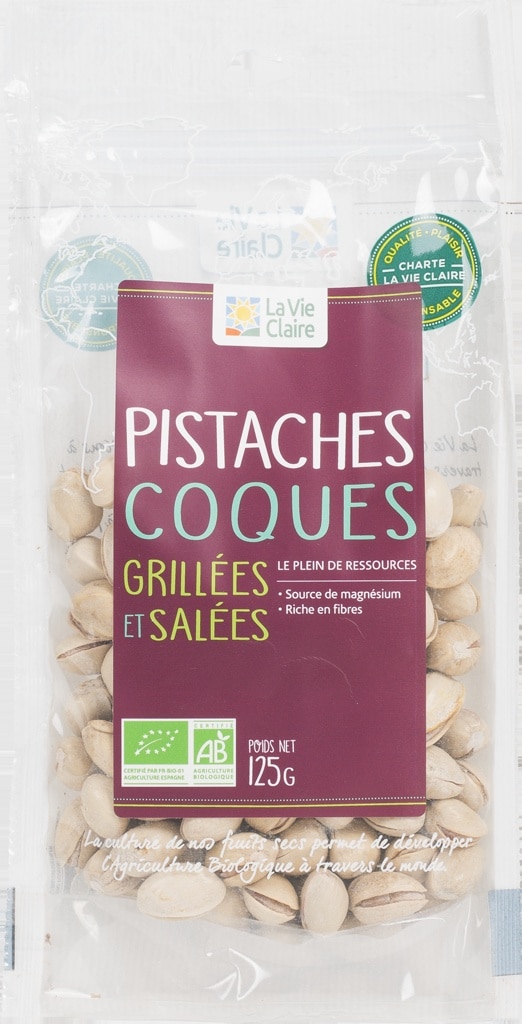 Pistaches grillées salées bio