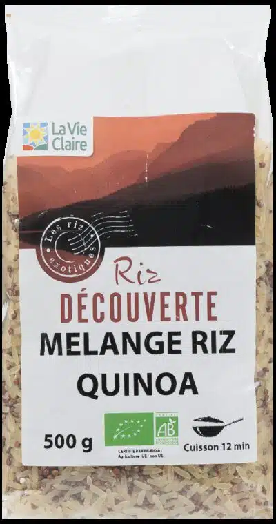 Mélange riz et quinoa rouge bio
