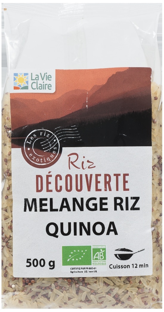 Mélange riz et quinoa rouge bio
