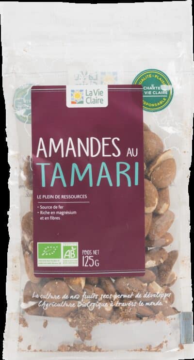 Amandes complètes au tamari bio