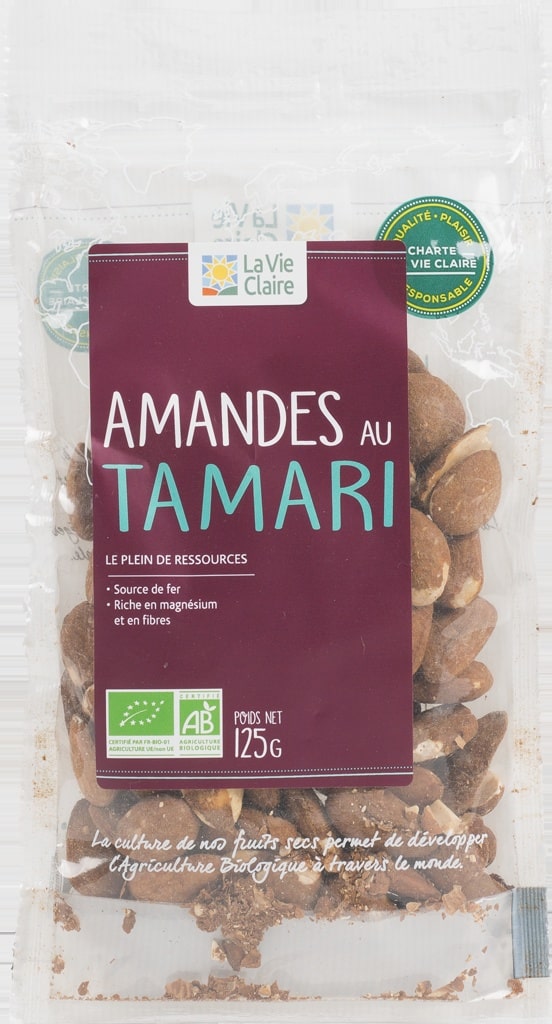 Amandes complètes au tamari bio