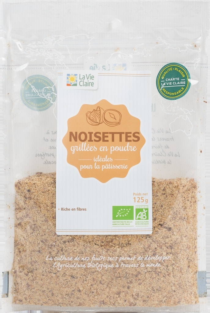 Noisettes grillées en poudre bio