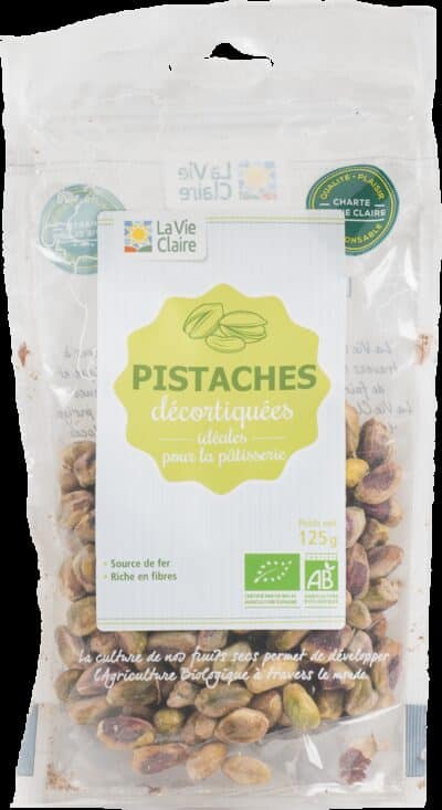 Pistaches décortiquées bio