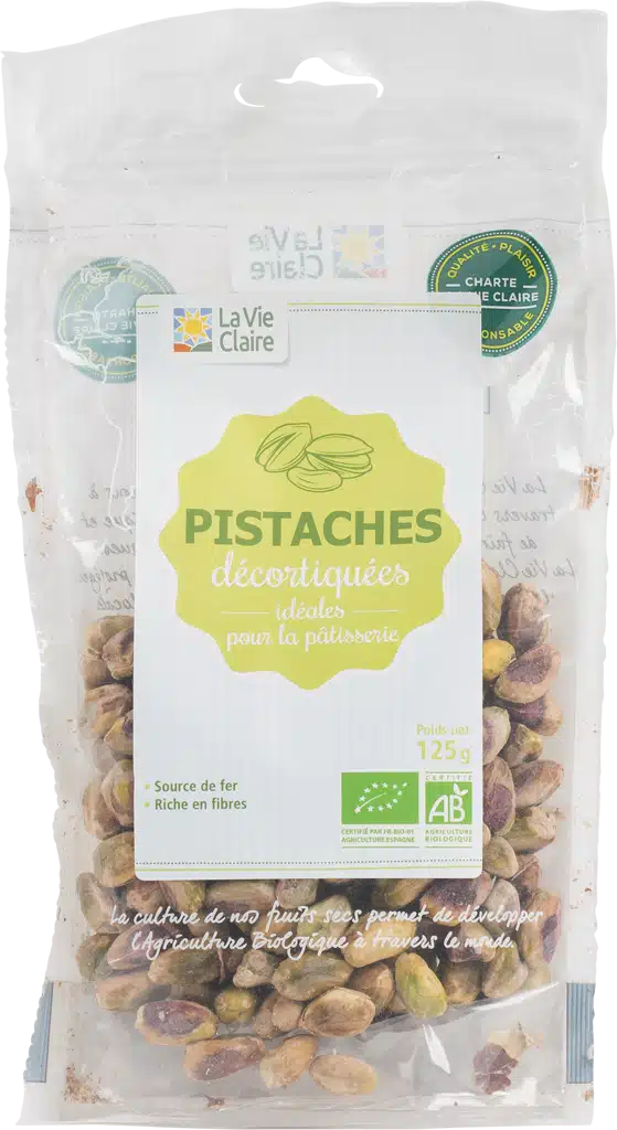 Pistaches décortiquées bio
