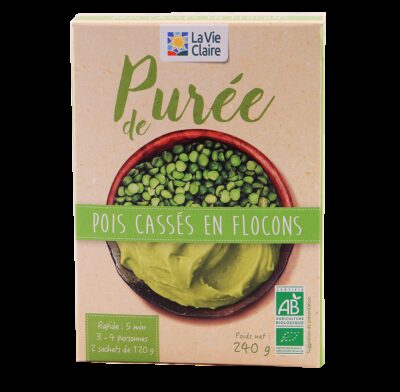 Purée de pois cassé en flocons