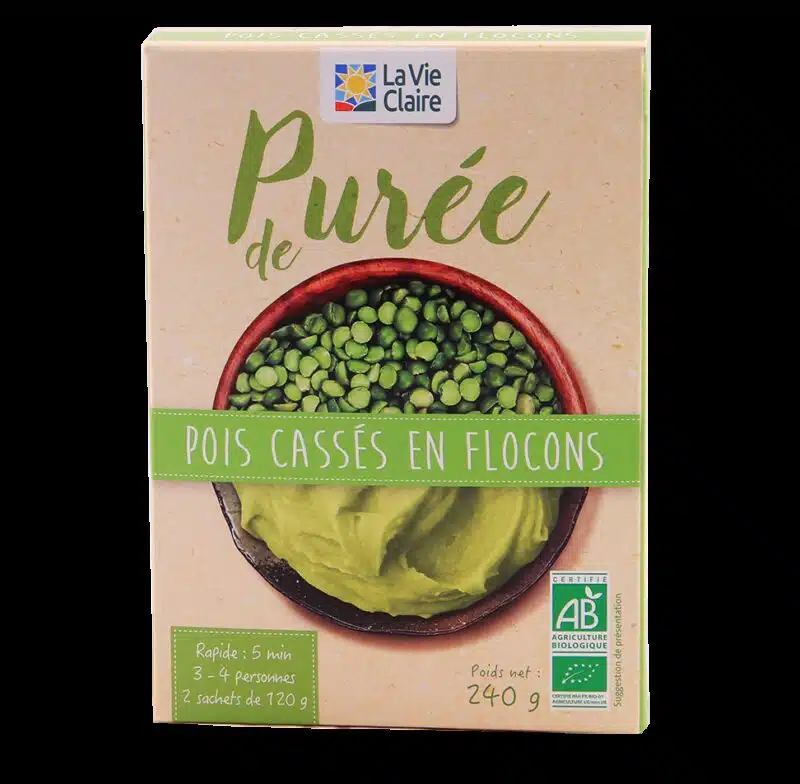 Purée de pois cassé en flocons