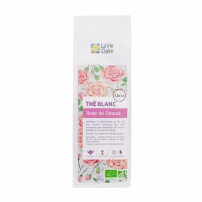 Thé blanc rose de Damas bio