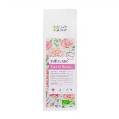 Thé blanc rose de Damas bio