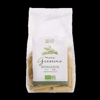 Mini gressins au romarin bio