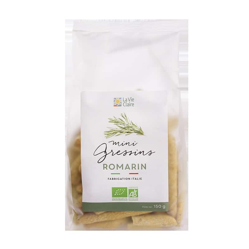 Mini gressins au romarin bio