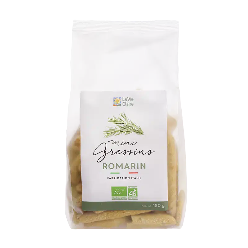 Mini gressins au romarin bio