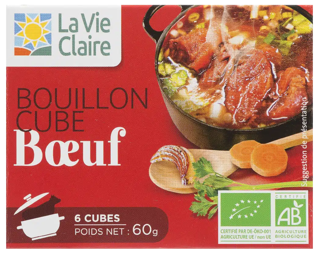 Bouillon cube bœuf bio