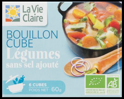 Bouillon cude légumes sans sel ajouté bio