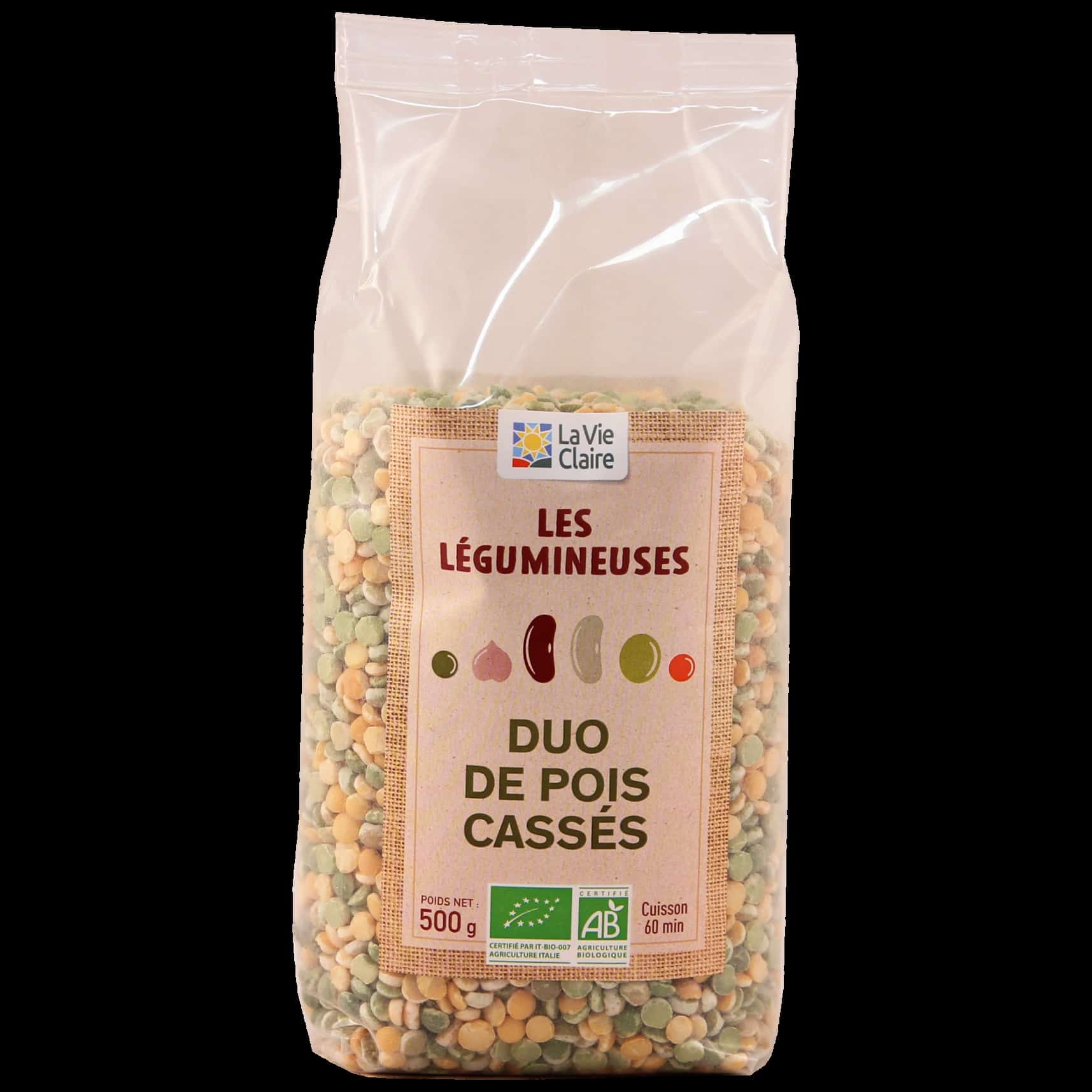 Duo de pois cassés bio
