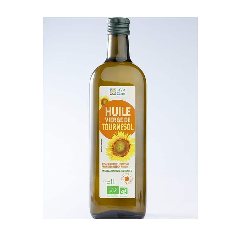 Huile de tournesol vierge biologique