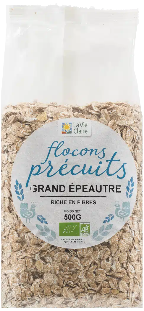 Flocons précuits grand d'épeautre bio