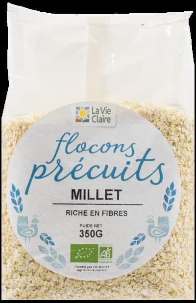 Flocons de millet précuits bio