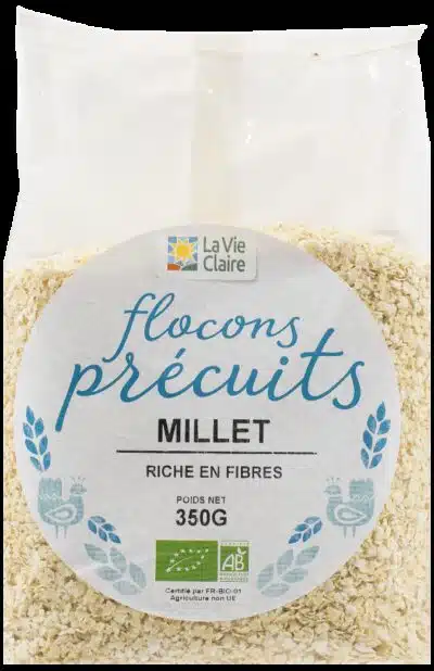 Flocons de millet précuits bio