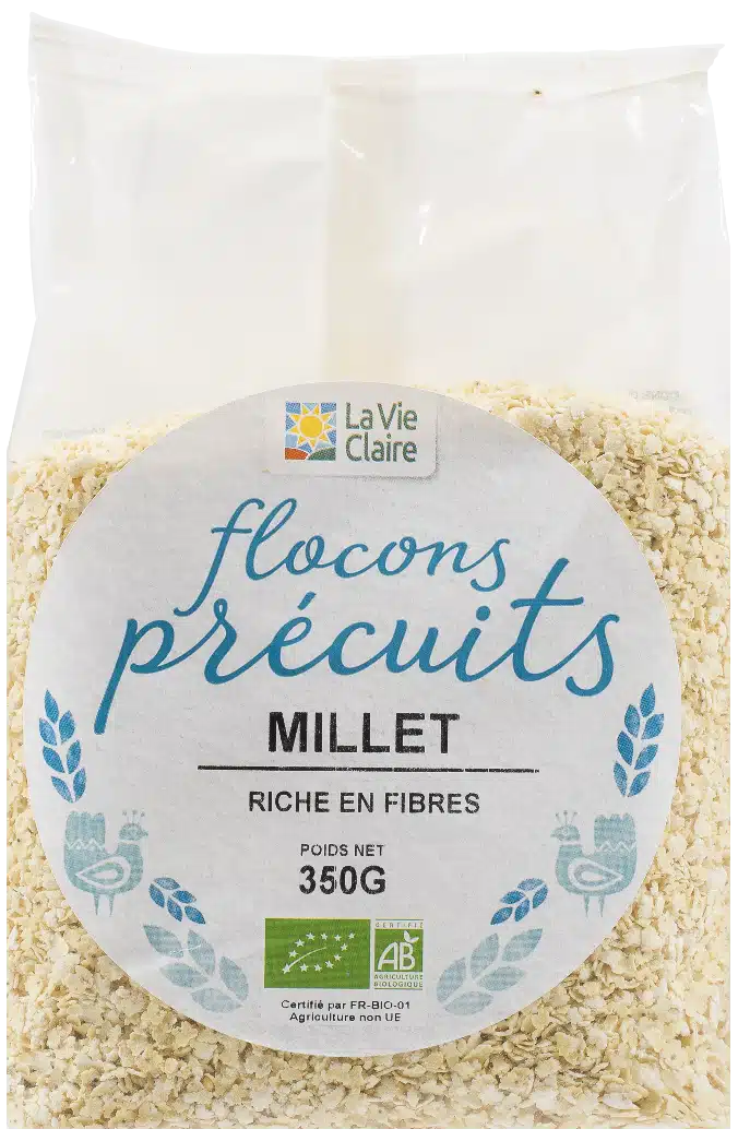 Flocons de millet précuits bio