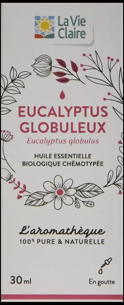 Huile essentielle d'eucalyptus globuleux bio