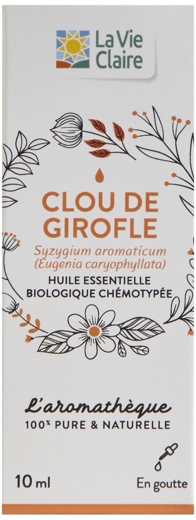 Huile essentielle de clou de girofle bio