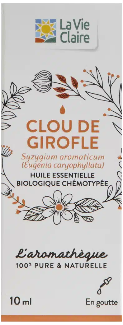 Huile essentielle de clou de girofle bio