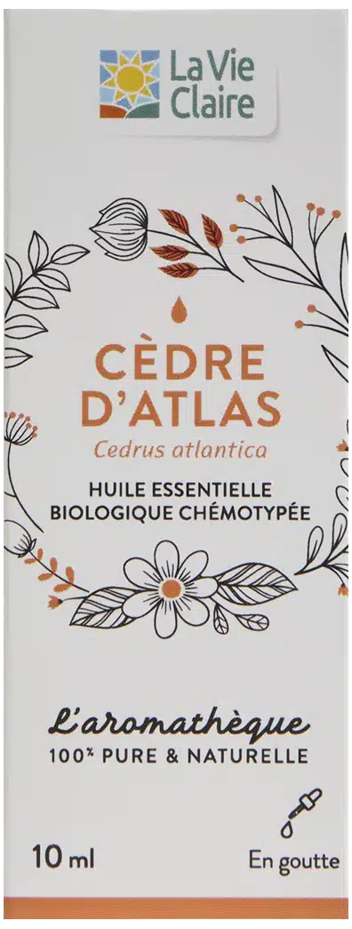 Huile essentielle de cèdre de l'atlas bio