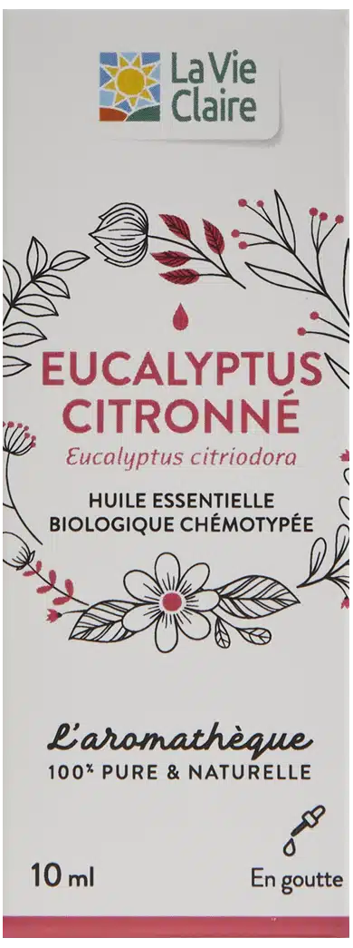 Huile essentielle d'eucalyptus citronné bio