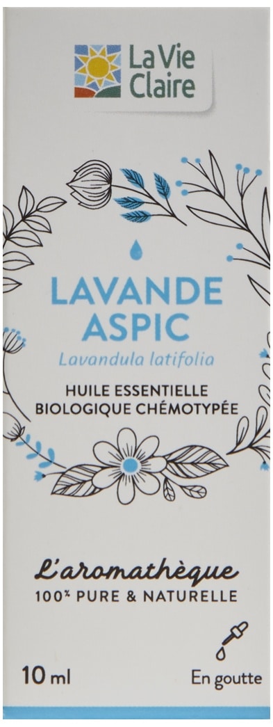 Huile essentielle de lavande aspic bio