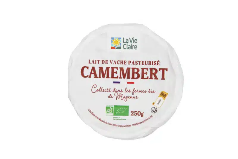 Camembert au lait de vache pasteurisé bio