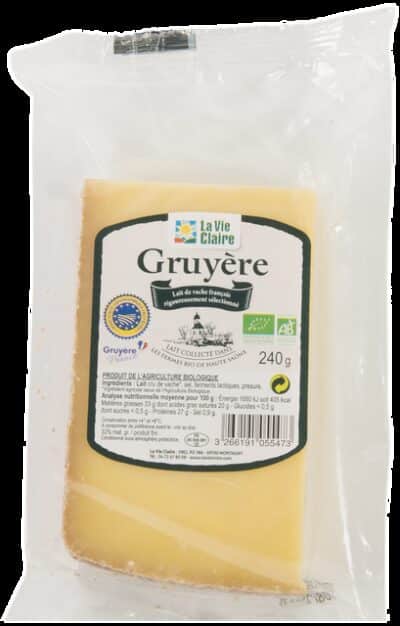 Gruyère au lait cru bio