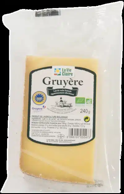 Gruyère au lait cru bio