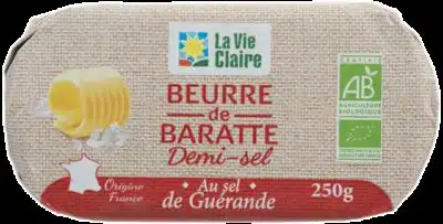 Beurre de baratte demi-sel bio