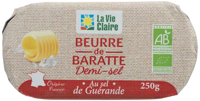 Beurre de baratte demi-sel bio