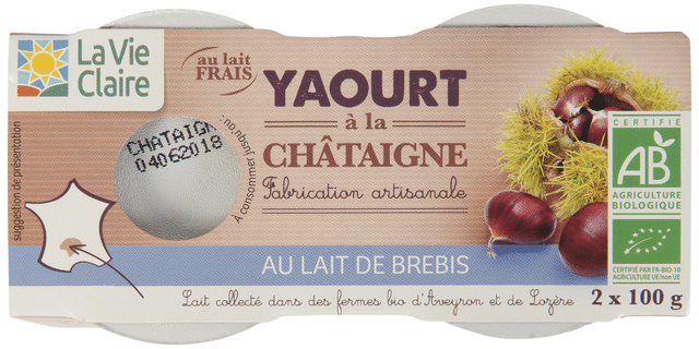 Yaourt brebis châtaignes bio