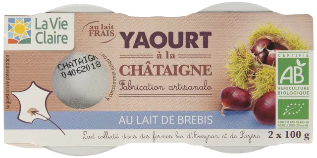 Yaourt brebis châtaignes bio