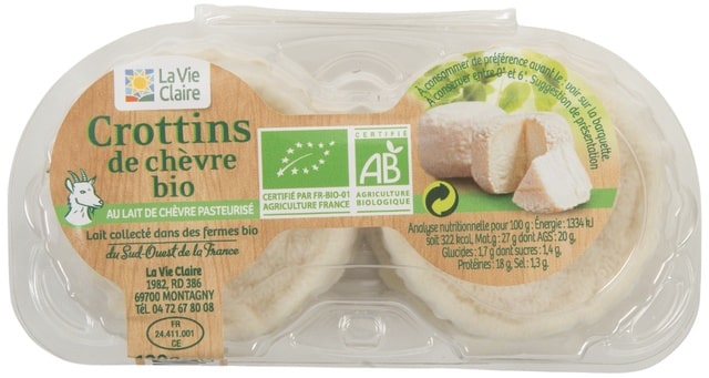 Crottins de chèvre bio