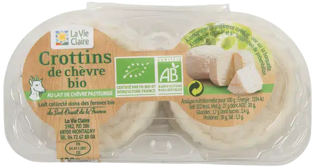 Crottins de chèvre bio