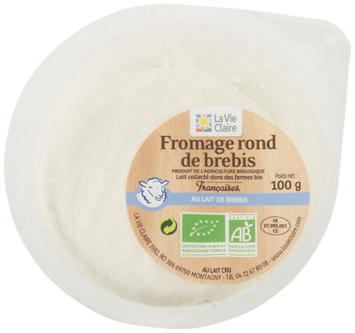 Fromage rond de brebis bio