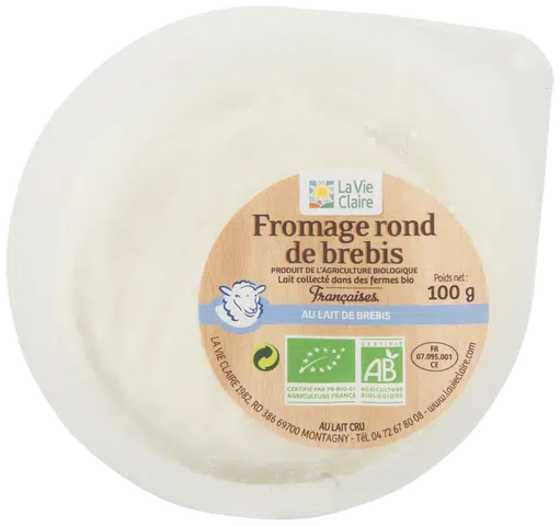 Fromage rond de brebis bio