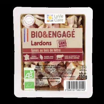 Lardons fumés sans nitrite bio