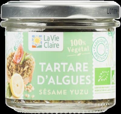 Tartare d'algues sésame yuzu bio