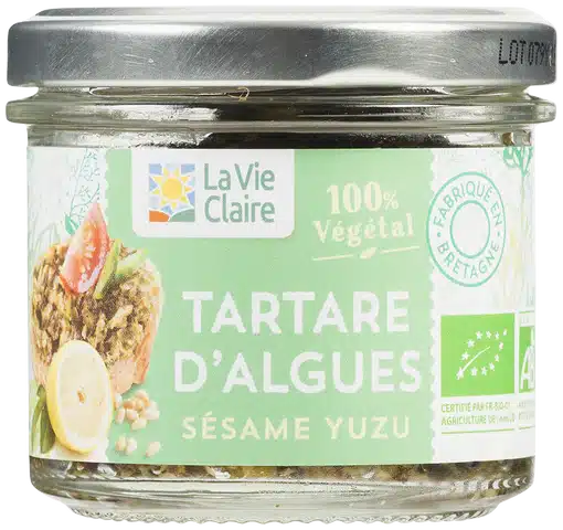 Tartare d'algues sésame yuzu bio