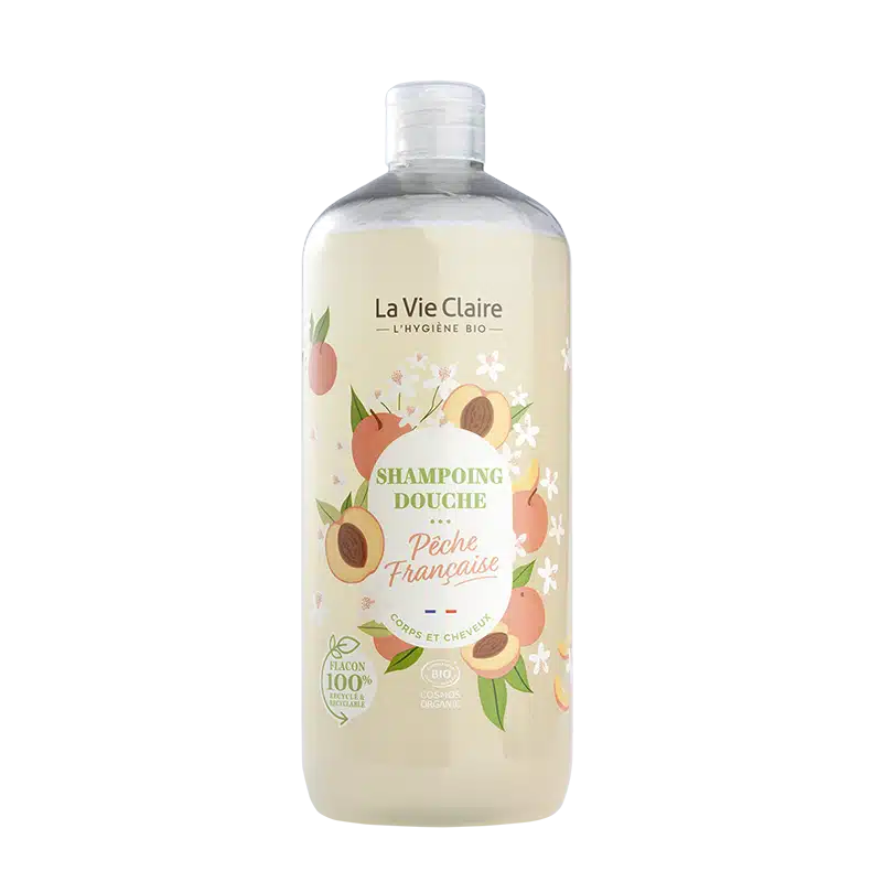 Shampoing douche à la pêche