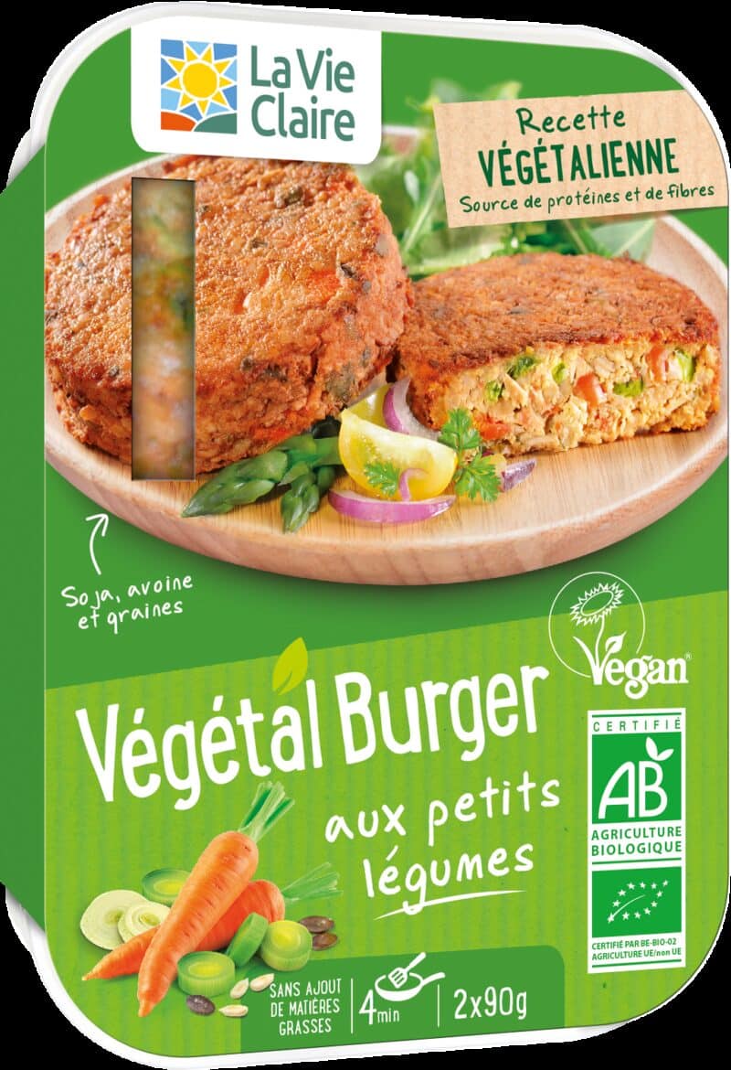 Végétal burger aux petits légumes bio