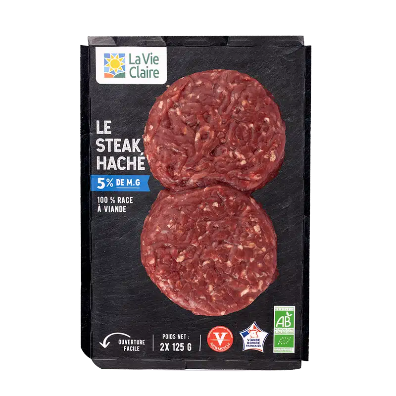 Steak haché 5% MG bio