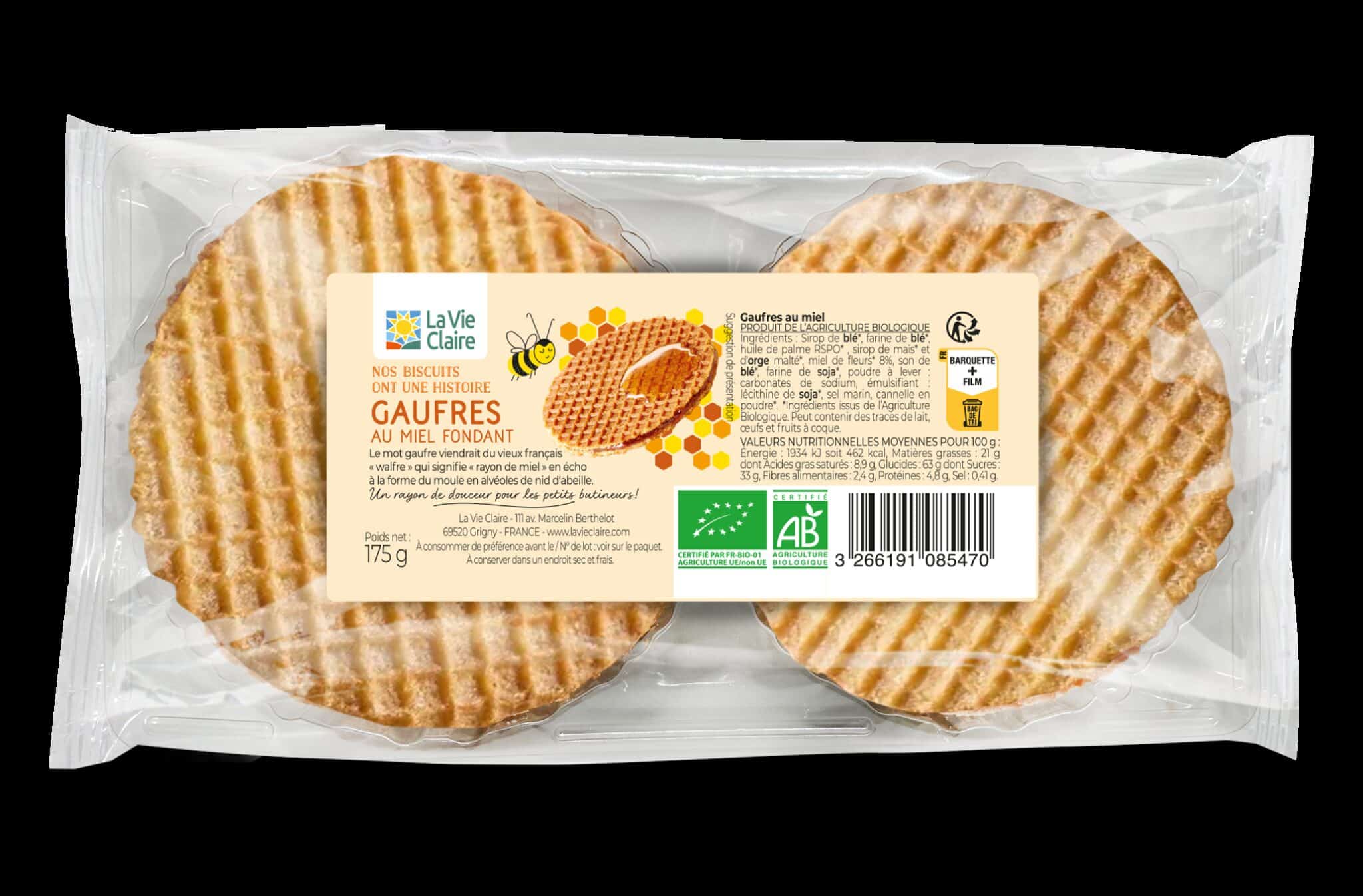 Gaufres au miel bio
