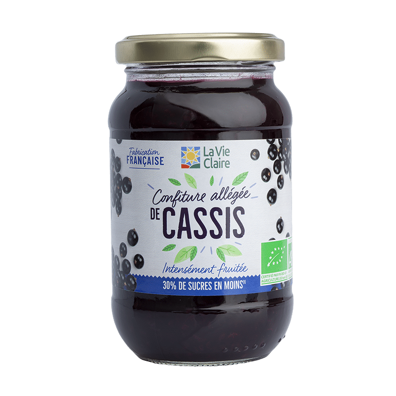 Confiture allégée de cassis bio