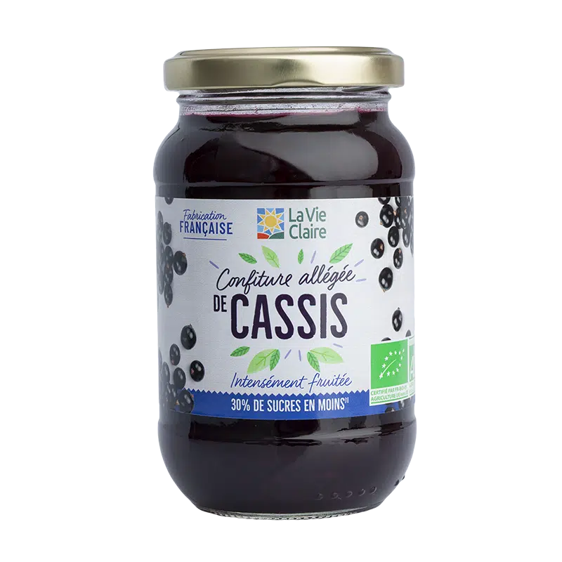 Confiture allégée de cassis bio